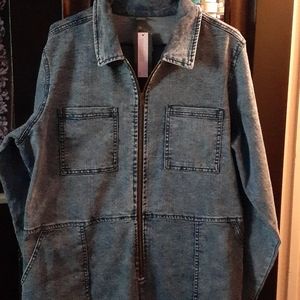 Denim Acid Wash Jumpsuit NWT